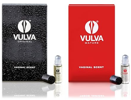 VULVA Original & Mature Bundle, Vagina Duft, junge & reife Lady, Pheromone | Aphrodisiakum: junge erotische & reife dominante Lady als Riechstoff · Masturbationshilfe · 2 Flaschen · Made in Germany