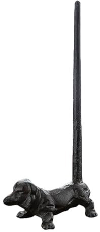 Murman Küchenrollenhalter Stehend Serviettenhalter Aus Gusseisen, Papierhandtuchhalter Mit Downward Dog Design, Freistehender Küchenrollenspender, Papierrollenhalter FüR Roll Aufbewahrung