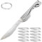 LUXHEIM Skalpell Klappmesser Mini mit 10 auswechselbare Klingen Figur 24, EDC Messer für Männer & Frauen,Utility EDC Taschenmesser für Outdoor-Jagd, Camping, Angeln, Wandern(Folding Knife)