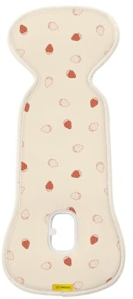 Aeromoov - Baby Sitzauflage Air Layer - Einlage Für Autositz oder Kinderwagen - Gruppe 0 - Antischwitz Sommerbezug - Bio-Baumwolle - Berries