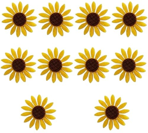 Imán para nevera, diseño de girasol, imanes para nevera, decoración del hogar, cocina, calcomanías magnéticas florales, 10 unidades, grandes