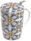 TEA SHOP - Taza de Té o Infusiones con filtro, infusor y tapa - Mug Super Jumbo Chiara - Fabricada en Porcelana con diseño exclusivo y original