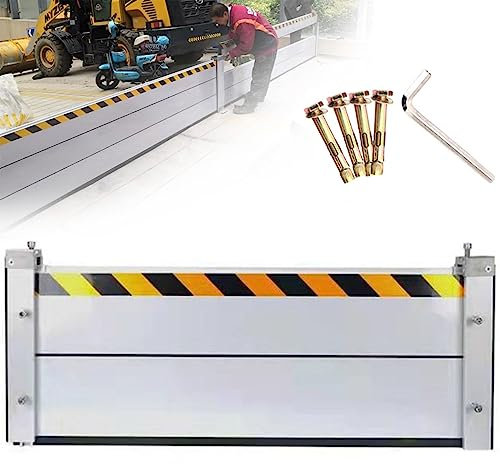 Generisch Hochwasserschutz Kellerfenster, Hochwasserschutz, Aluminiumlegierungsmaterial, Gute Wasserdichtigkeit, geeignet für Garageneinfahrt, Tür, Straße usw., 100 x 40 cm