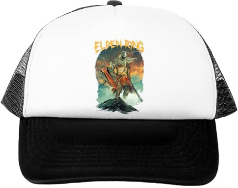 Oldrytee Elden Ring The Tarnished Baseballkappe Weiß Verstellbar Unisex