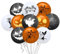 Yiran Halloween Luftballons Set - 18 Pack Schwarz Weiß Orange Latex Ballons, 9 Styles Thema Deko, Party Outdoor Versorgung Feiern