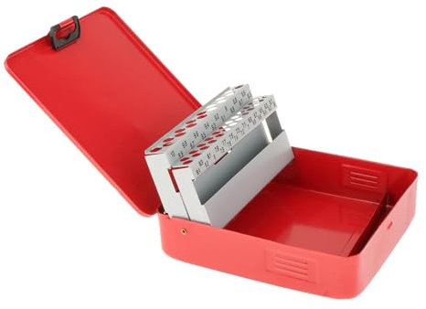 Sharplace Twist Drill Bit Case Drill Bit Index Box Empty Portable Professional Drill Bit Dispenser Organizer, 41 Slots