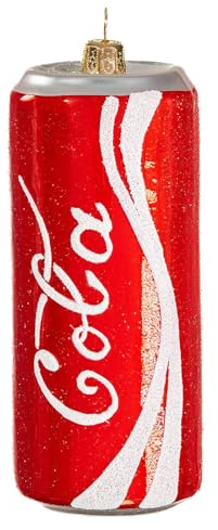 Cola-Dose, Weihnachtsbaumschmuck aus mundgeblasenem Glas