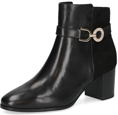 CAPRICE Damen Stiefeletten aus Leder mit Blockabsatz