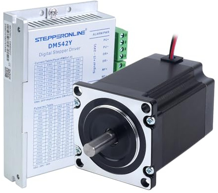 1 Achse CNC-Kit 1.9Nm 2.8A Nema 23 Schrittmotor& Treiber DM542Y | STEPPERONLINE, CNC-Mühlrouter Drehroboter