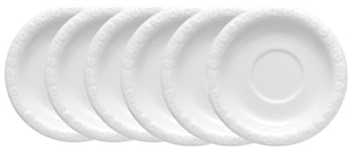Rosenthal Maria Weiss Kaffee-Untertasse 14 cm Set6