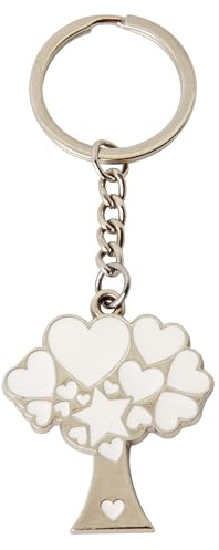 Doni Bomboniere Comunione 12PZ Portachiavi A Forma di Albero Cresima Matrimonio Anniversario della Vita Idee Regalo Complete Originali Economiche