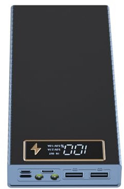 ANMITI Powerbank Gehäuse Mit 22 5 W Schnellladung 15 W Kabellosem 8 X 18650 Batteriehalterbox Digitalem Display