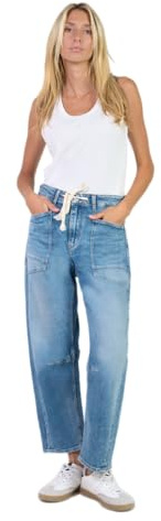 Le Temps des Cerises Damen Jeans mid Blue Used Barrel-Shape JF Madie 0W1558