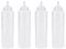 4PCS 240ml/8oz Squeeze Bottles, Plastic Condiment Bottle with Twist On Cap Lids, Squeeze Bottle for Sauces, Ketchup, Barbecue, Syrup, Paint