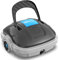WINNY POOL CLEANER Robot Piscine sans Fil pour Piscine Hors Sol Jusqu'à 80m², Stationnement Automatique | Double Motorisation Aspirateur Robot Piscine 100 Mins d'Aspiration Puissante Robot Gris Foncé