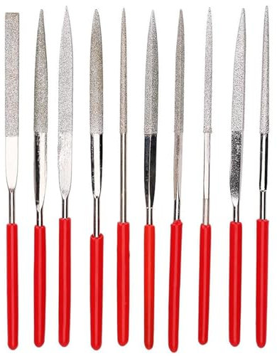 MOLIMOLI Lot de 10 Mini-Limes diamantées 2x100 mm – Limes pour stéatite, Bois et métal | Lot de 10 Limes pour modélisme, Accessoires pour imprimantes 3D et Outils pour Le Travail du Bois