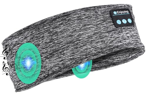 Zalvivia Sleep Headphones Bluetooth Sports Headband Headphones with Ultra-Thin HD Stereo Speakers,Perfect for Sports, Side Sleepers, Air Travel, Meditation and Relaxation Grey