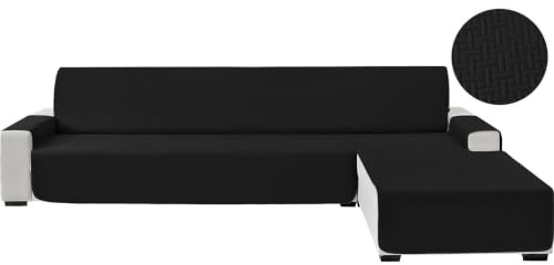 CYCMACO Wasserdicht Sofabezug L Form Universal 4 Sitzer, Schwarz | Rutschfest Sofa Überzug Ecksofa, Ecksofa Bezug Rechts/Links Reversibel, Sofa Überzug L Form Mit Armlehne Für HundKatze