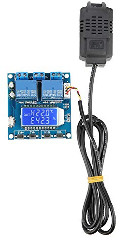Jeffergarden Temperatur-Feuchtigkeitssensormodul, Digitalanzeige-Thermostat, Integrierte Hygrometer-Steuerung für Genaues Klimamanagement in Unterschiedlichen Innenumgebungen