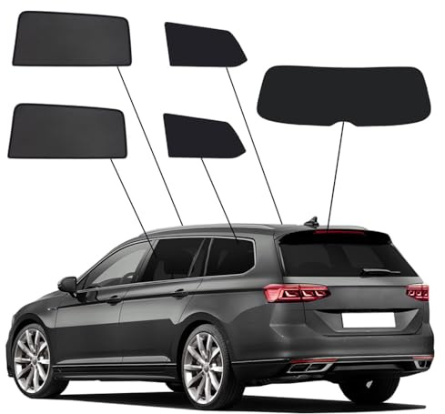 SunClip Sicht- & Sonnenschutz passgenau | kompatibel mit Volkswagen Passat 3G (B8) Variant 2015-2023