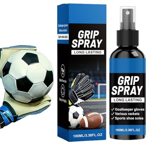 Spray adhérent pour gants football,100 ml spray adhérent anti-dérapant - Spray collant pour gants de football - pour Sports de raquette Golf Volley-ball Baseball Bowling Athlètes Joueurs de terrain