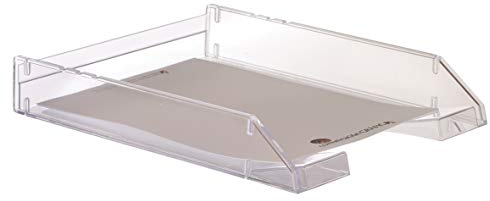 Bandeja sobremesa archivo 2000 plastico transparente cristal 340x260x60 mm