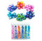 Bescon Mini Gemini Dice Set, 6X7 42pcs Kleine Polygonal Würfel Set 10mm- 6 Einzigartige Two Tone Farben Mini Spielwürfel D&D Dice Set of 7, 42pcs Kleine RPG - Rollenspiel Polyedrische Dice Set in Tube