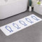 JameStyle26 Badematte antirutsch Fußmatte Blau Weiß Fisch Fish Motiv Badezimmermatte rutschfest Duschmatte schnelltrocknend Küchenmatte Badezimmer Teppich Matte (Weiß, 45 x 120 cm)
