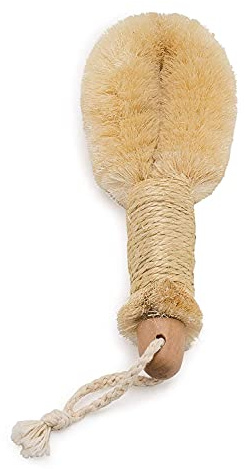 Dry Skin Bath Body Brush-100% Pure Natural Sisal Bristle. 9 Length