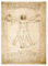Vitruvianischer Mensch Poster von Leonardo da Vinci 30 x 40 cm Beige Wandbilder Wanddeko
