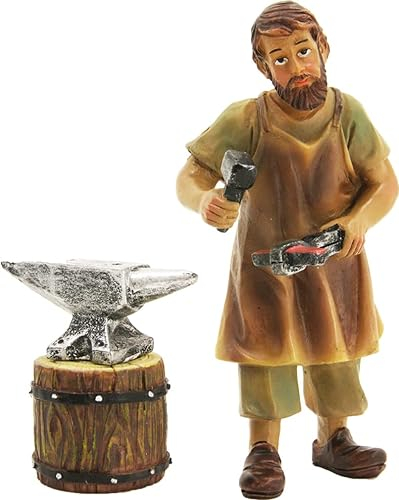 dekoprojekt Krippenfigur Schmied mit Amboss