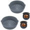 Silicone Air Fryer Liners, 7.8 inches 2PCS Liners Reusable Accessories Non-Stick, Oil-Proof, Water-Proof. Food Grade Silicon Baking Tray for Roasting Microwave (Pack 2)