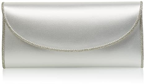 Rainbow Club Handtasche Valetta - Damen Brauttasche Ivory Creme Silver Shimmer