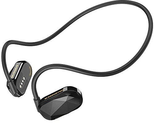 Monster - Aria Free - Cuffie a Conduzione Aerea - Cuffie Senza Fili, Orecchie Libere, Chiamate Chiare, Microfono Integrato, 8 ore di Autonomia, Bluetooth 5.3 Sport, Nero