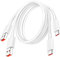 Câble USB C Charge Rapide [1M/Lot de 2], 120W 6A USB Type C Câble Charge Turbo pour Xiaomi 14T/13T Pro/12T/11T Câble Charge Rapide pour Redmi Note 14 13 12 11 10 Pro 14C Pad Pro/Mi Pad 7 POCO X7 M6 F5