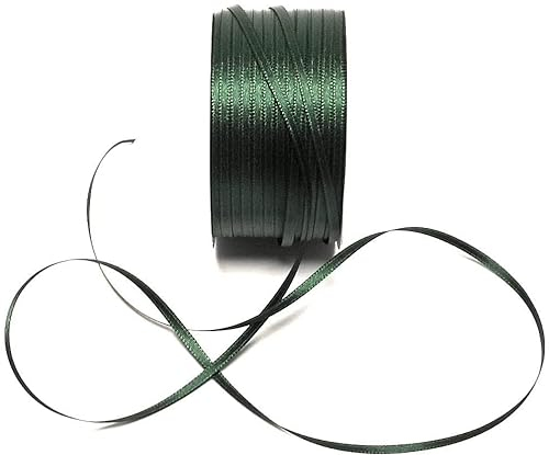 s.dekoda Satinband 50m x 3mm Grün Schleifenband Dekoband Satin