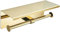 Gold Doppel Toilettenpapierhalter Elegant Gold Finish Praktische Lagerung Regal Einfache Installation
