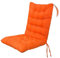 BAHULA Hohe Rückenlehne Stuhl Kissen, Patio Outdoor Stuhl Kissen Sitzauflagen, Recliner Soft Gartenstuhl Sitzpolster Kissen mit Rückenlehne für Innen, Büro, Zuhause, Schaukelstühle,Orange,45 * 100cm