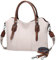 VASCHY Handtasche für Damen, Top Griff Satchel Vegan Leder Hobo Taschen Schulter Frauen Geldbörse Handtasche Geldbörse mit Crossbody Gitarrengurt Beige