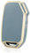 OFF WE GO Schlüsselhülle Cover für KIA Autoschlüssel Hülle für Ceed Cerato Soul Sportage Sorento Stinger Rio Optima NIRO Forte 3 Tasten TPU Auto Schlüssel Schutzhülle Schlüsselbox Cover, Blau Gold