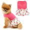 PAIDEFUL Dog Dress Clothes,Pet Dresses For Small Dogs Girl Summer Puppy Sundress Soft Breathable Doggie Vest Skirt with Pineapple Pattern Cute Cat Chihuahua Costume,Pink,M