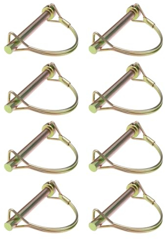 The Lord of the Tools 8 x 8 mm Schaft-Haltestift, Anhängerschloss, D-Clip, Lynch-Linch-Pins in 57 mm x 38 mm, robuste Steckverbinder-Schaftverriegelung für Anhänger und Traktor