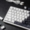 131 Keys PBT Dye Sub, Black and White Topographic Keycaps, Cherry Profile Keycap Set Fit for 61/64/87/104/108 Cherry Mx Switches Mechanical Keyboard