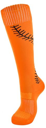 Durio Stutzen Kinder Fußball Stoppersocken Kinder Antirutschsocken Rüschen Socken Fußballsocken Orange 28-32