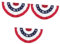 Supvox 3st Fanflagge Zum Unabhängigkeitstag Flaggen Pole Goldene Wimpelkette Fahnengirlande Patriotische Flagge Patriotische Fahnen Gedenktag Dekorationen Patriotische Ammer Polyestertuch