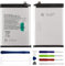 Duotipa HQ610 Replacement Battery 4900 mAh Compatible with Nokia G42 / G310 / G400 Battery with Repair Tools Kit