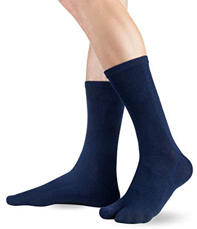 Knitido Traditionals Tabi | Calzini giapponesi con alluce separato, Misura:43-46, Colori:Navy (006)