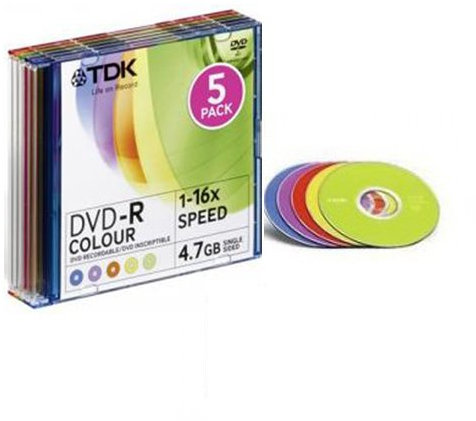 TDK T19825 DVD grabable - DVD-R caja 5 unidades