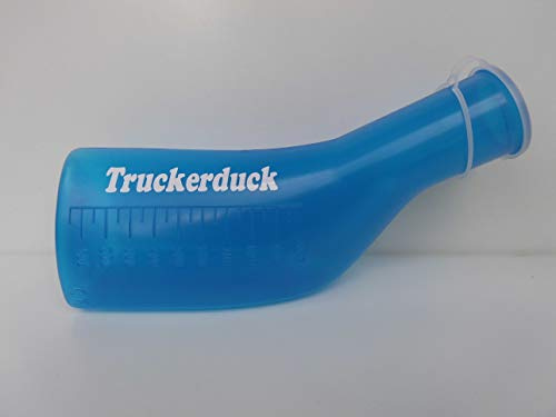 Urinflasche für Männer 1000 ml | Truckerduck - Beschriftung