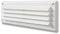 CR237B Grille d'aération en plastique, format rectangulaire - Blanc